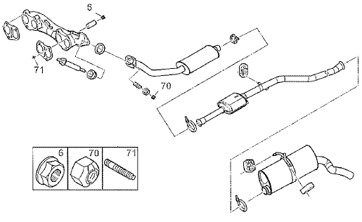 Ligne d'échappement Moteur DW8B